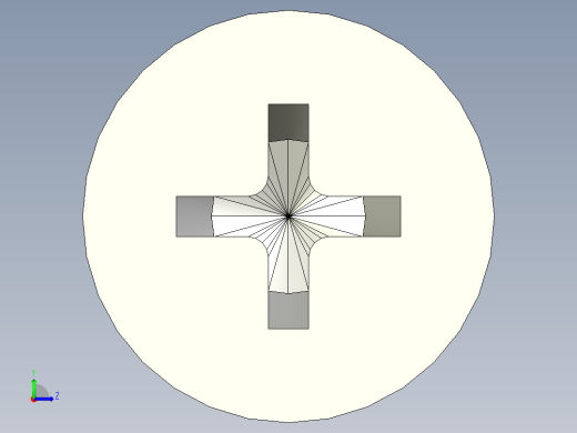 沉头螺钉-Screw_-M6-L70_28-11-6-45_-Cross_Countersunk.stp左视缩略图