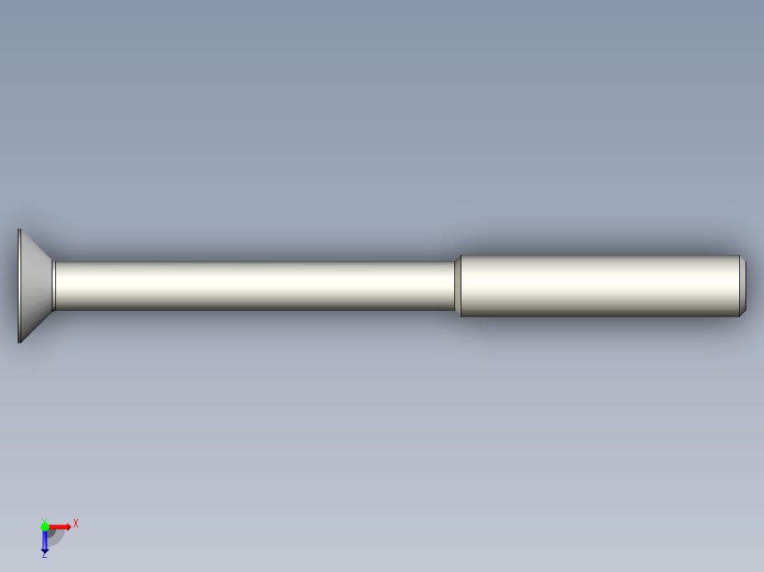 沉头螺钉-Screw_-M6-L70_28-11-6-45_-Cross_Countersunk.stp俯视图