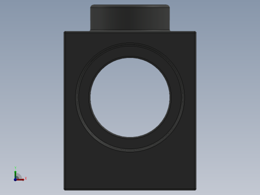 乐高机械组积木（横梁）-6541 Old Dark Grey Technic Brick 1 x 1 with Hole前视缩略图