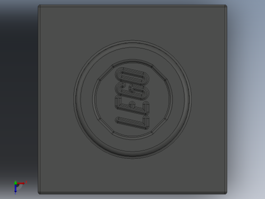 乐高机械组积木（横梁）-6541 Old Dark Grey Technic Brick 1 x 1 with Hole俯视缩略图