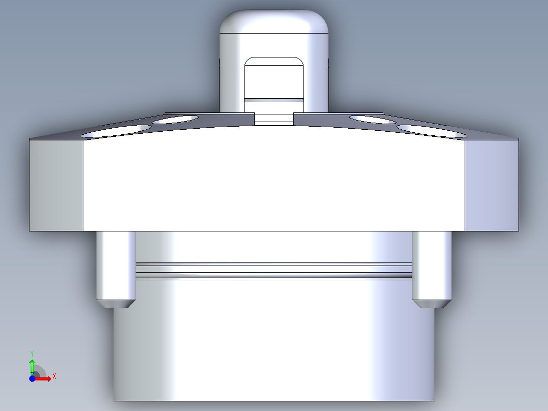 KOSMEKSFK2140-GN多系列多零件图纸模型前视图