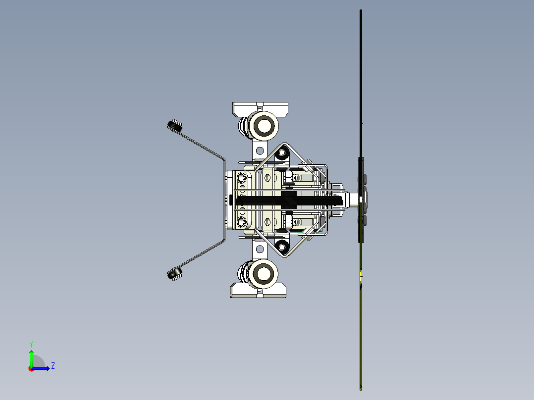 很酷的武装直升机玩具左视图