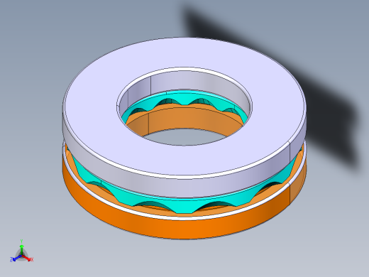 平面推力球轴承51102