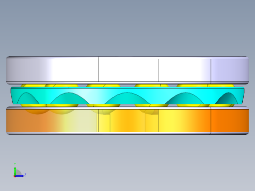 平面推力球轴承51102左视缩略图