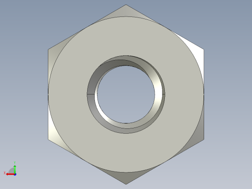 M2-M2 x 0.4mm Thread HEX NUT.STEP后视缩略图