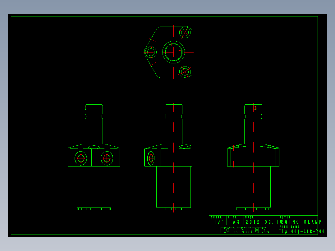 KOSMEKTLA1001-2BR-Y60多系列多零件图纸模型