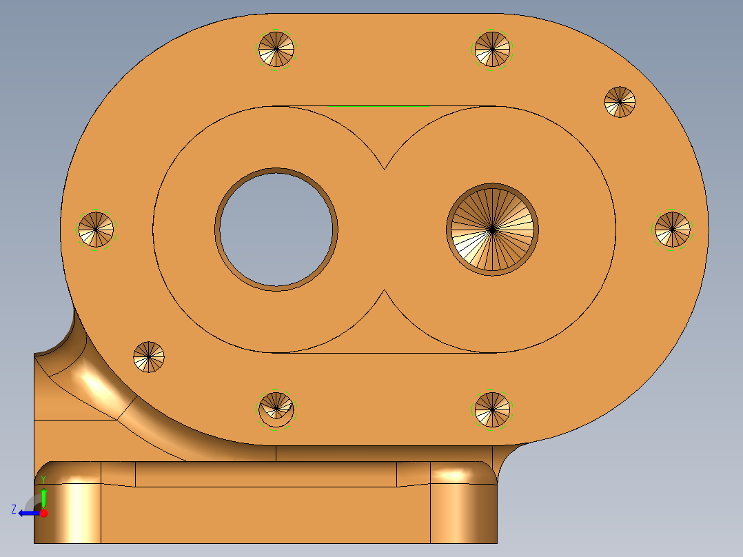泵体镗48孔夹具图933681===120右视图