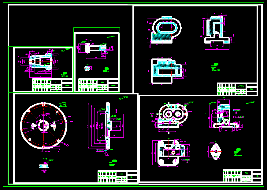 泵体镗48孔夹具图933681===120