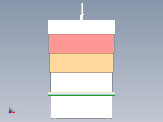 便携式衣物甩干机 图纸前视缩略图