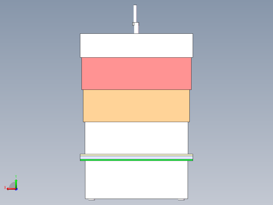 便携式衣物甩干机 图纸后视图