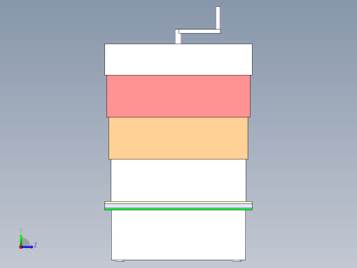 便携式衣物甩干机 图纸左视缩略图