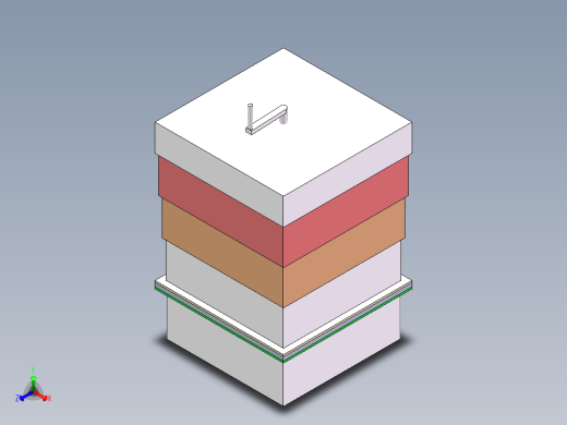便携式衣物甩干机 图纸正等轴测缩略图