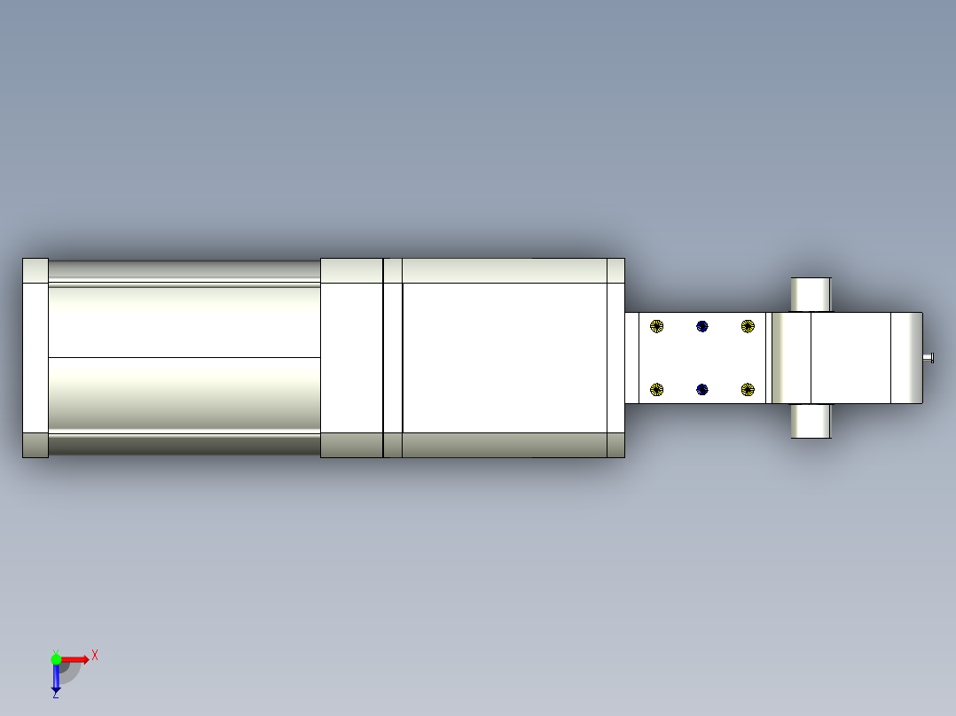 德克斯TUNKERS气缸数模KS_200_2_BD_A00_T12_135GRAD俯视图