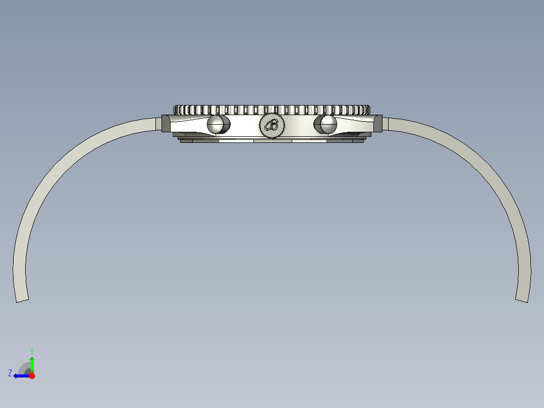 百年灵-导航计时器-手表右视图