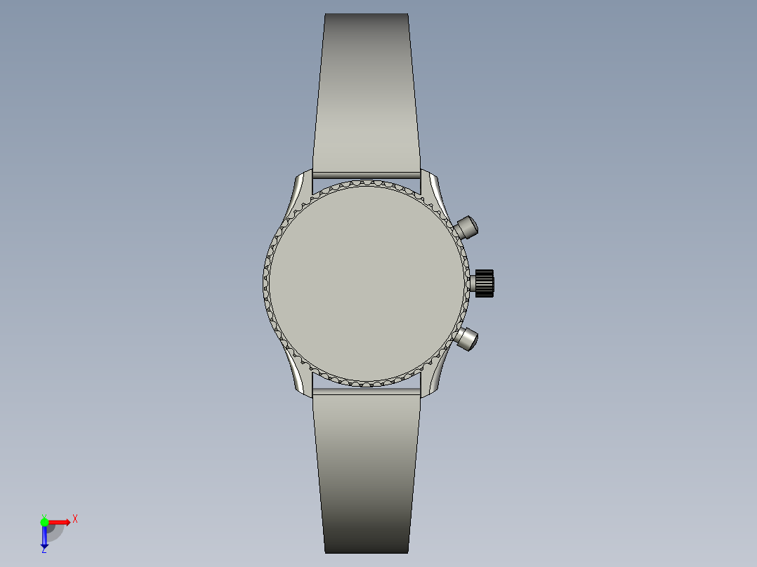 百年灵-导航计时器-手表俯视图