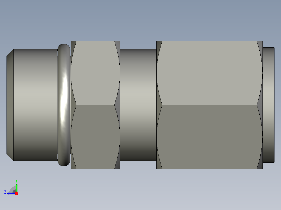 卡套式工业通用硬管接头10_f5bu-s右视图