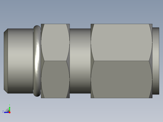 卡套式工业通用硬管接头10_f5bu-s右视缩略图