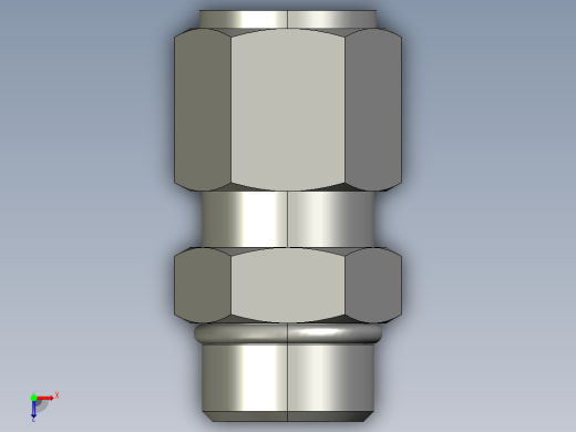 卡套式工业通用硬管接头10_f5bu-s俯视缩略图