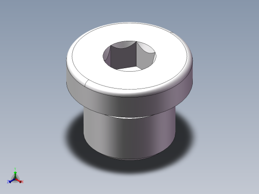 内六角螺堵、4WN-16WD正等轴测缩略图