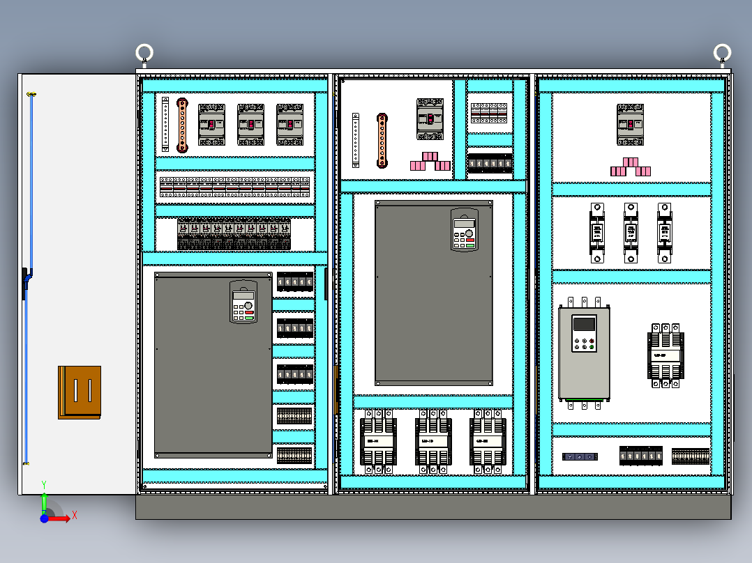 软启动变频器控制柜 63665前视图
