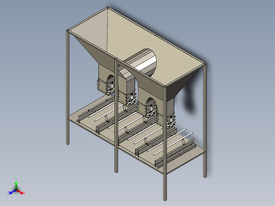 B2004174-4输出包装锥与自动翅膀门