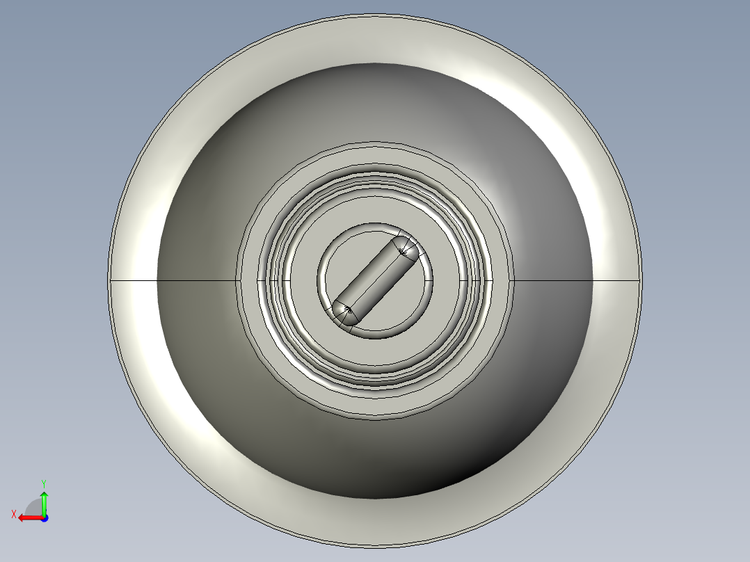 旋钮手柄后视图