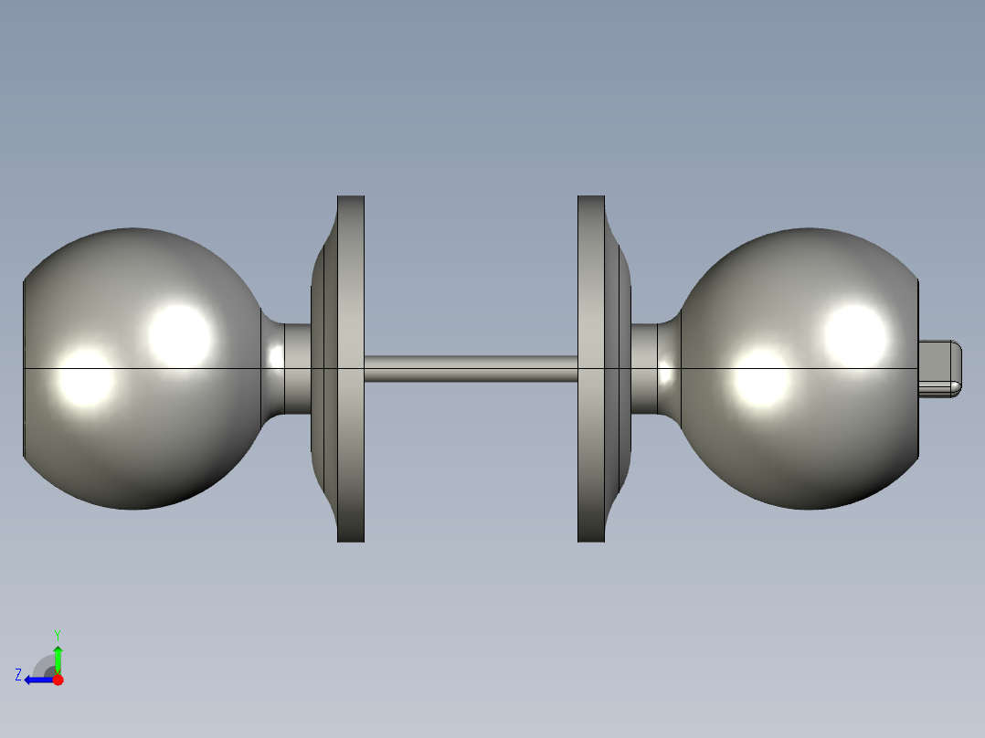 旋钮手柄右视图