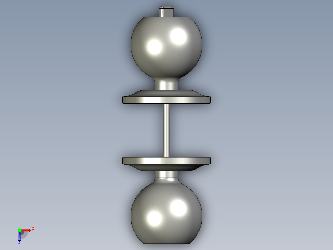 旋钮手柄俯视图