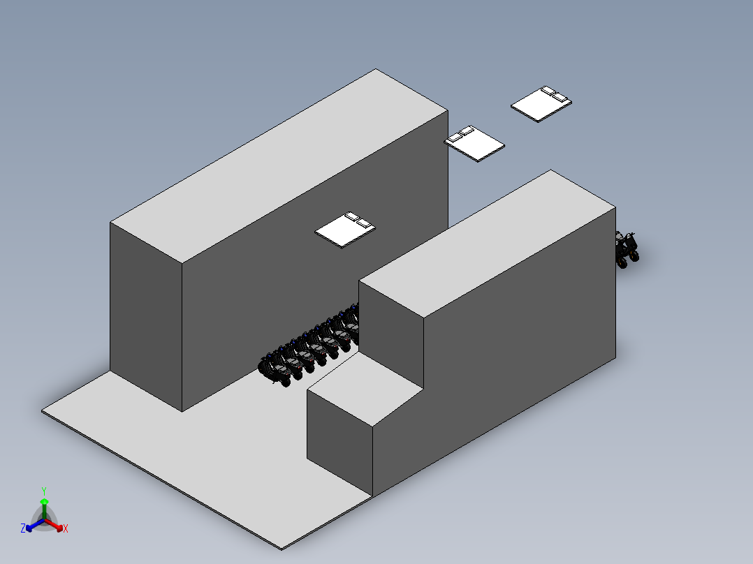房子、建筑(137)正等轴测图