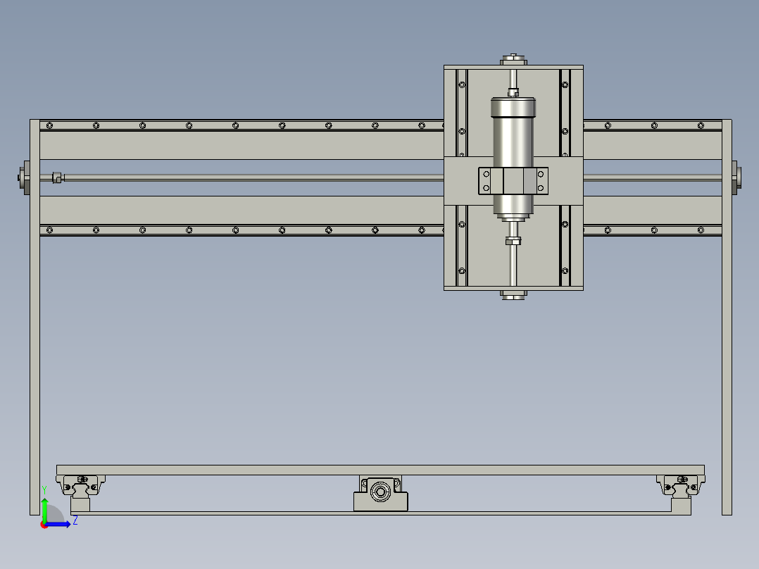 A2004646-石材加工的数控机床左视图