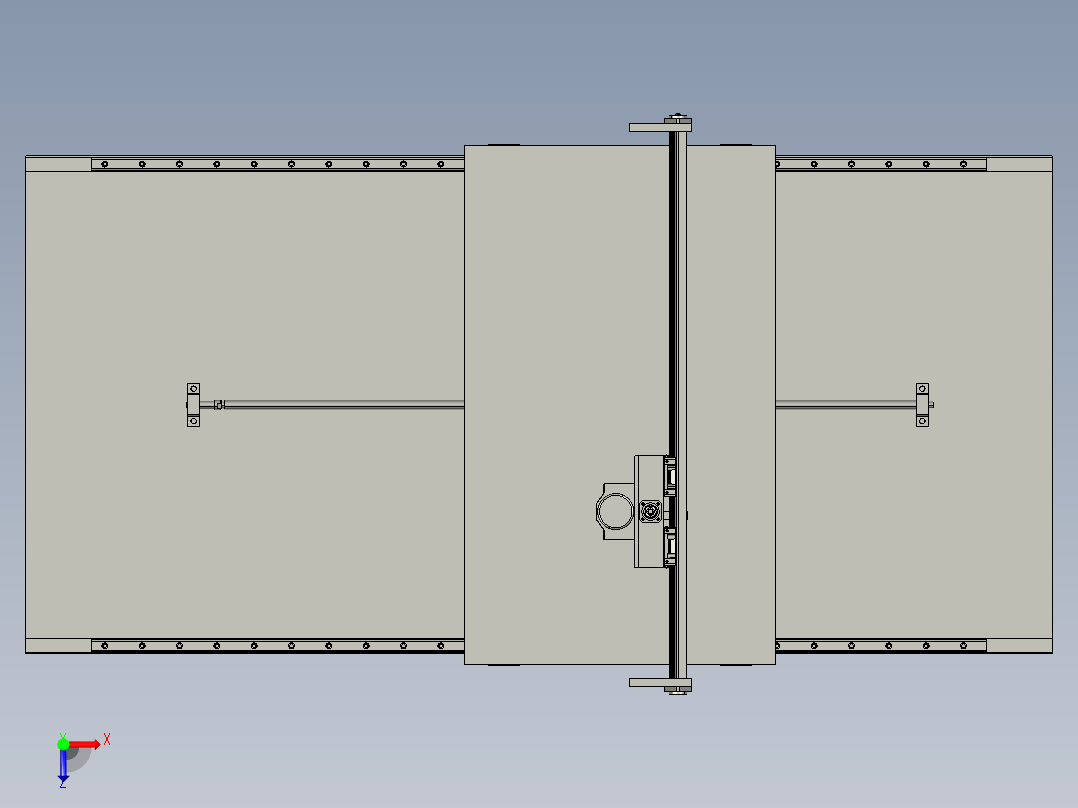 A2004646-石材加工的数控机床俯视图