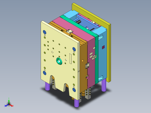 室外防水旋转插座底壳注塑模具设计