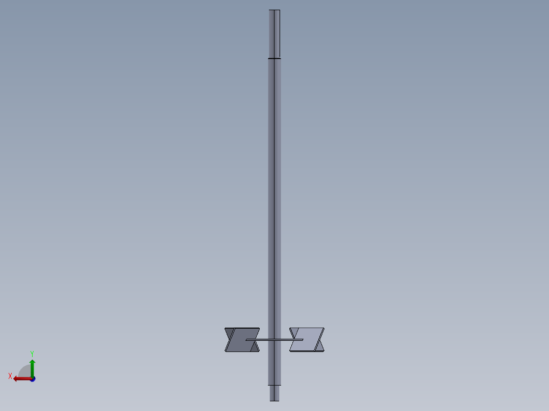 罐式搅拌机和搅拌器后视图