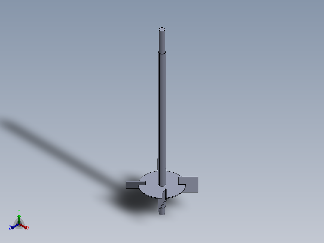 罐式搅拌机和搅拌器正等轴测图