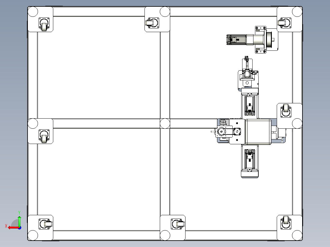 自动去毛刺设备后视图