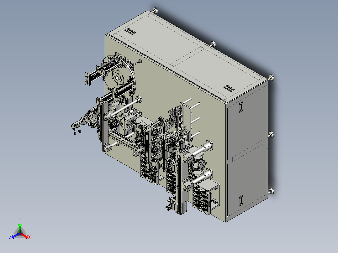 自动去毛刺设备正等轴测图