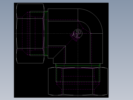PARKER管接头EO Union elbow W38SCF_back