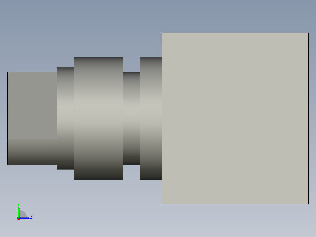 XB2BD21C_选择开关(Schneider)左视图