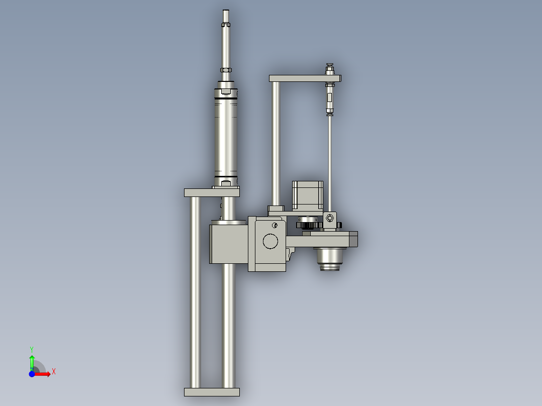 吸叶轮组装前视图