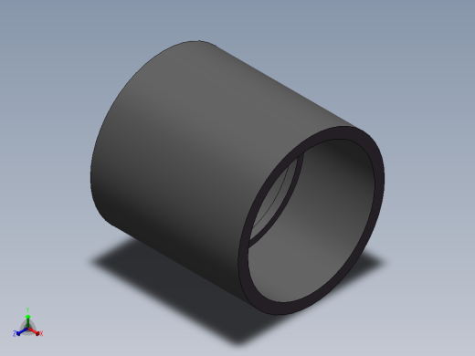 COUPLING__DN100_PN10_UPVC正等轴测缩略图