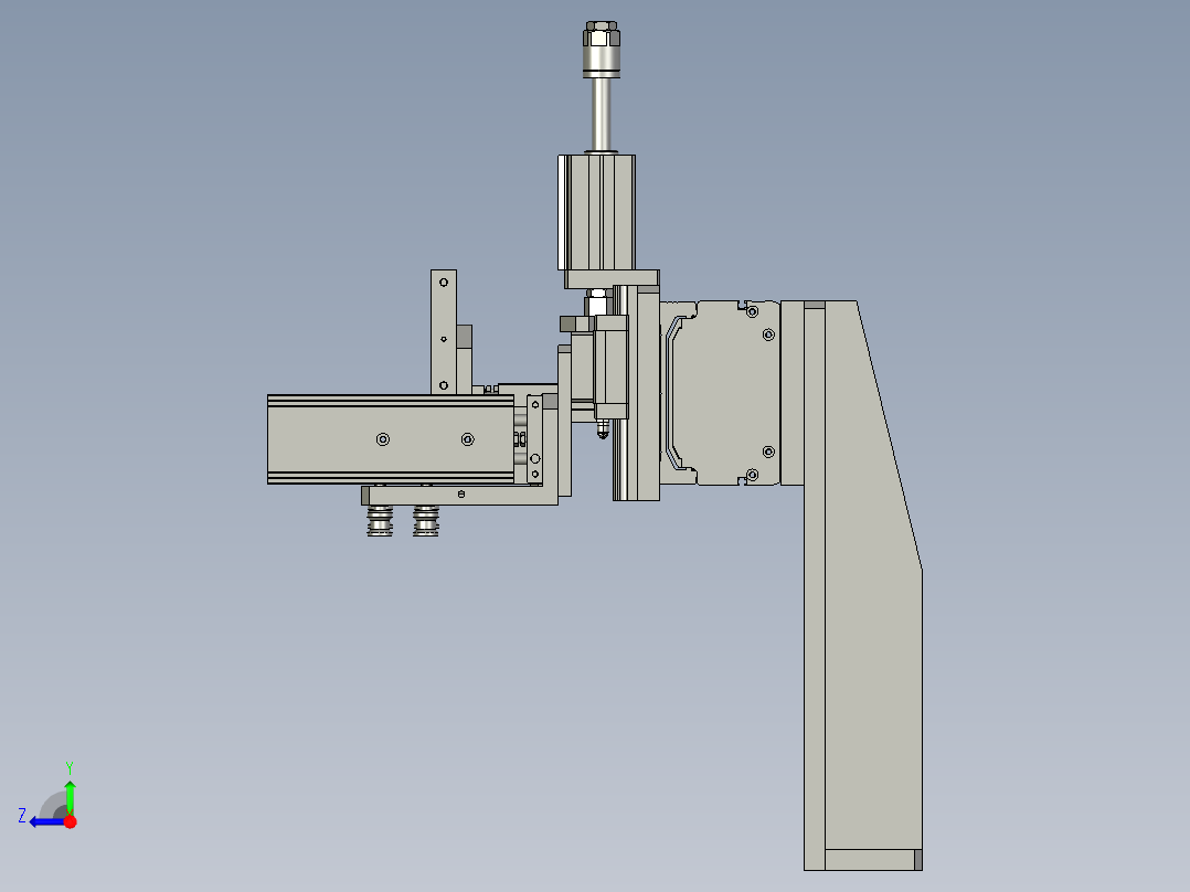 伺服滑台取料结构设计1右视图
