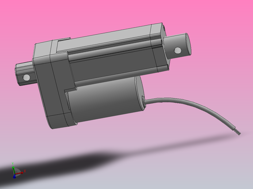无刷电动推杆ZJWSN-WS[ZJWSN-WS-S30]主视图
