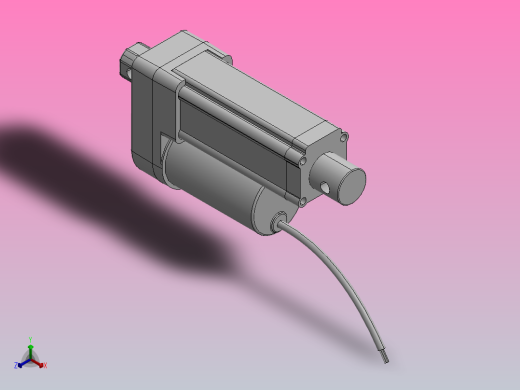 无刷电动推杆ZJWSN-WS[ZJWSN-WS-S30]正等轴测缩略图