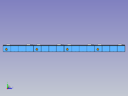 电池壳底部钣金固定平台设计左视缩略图