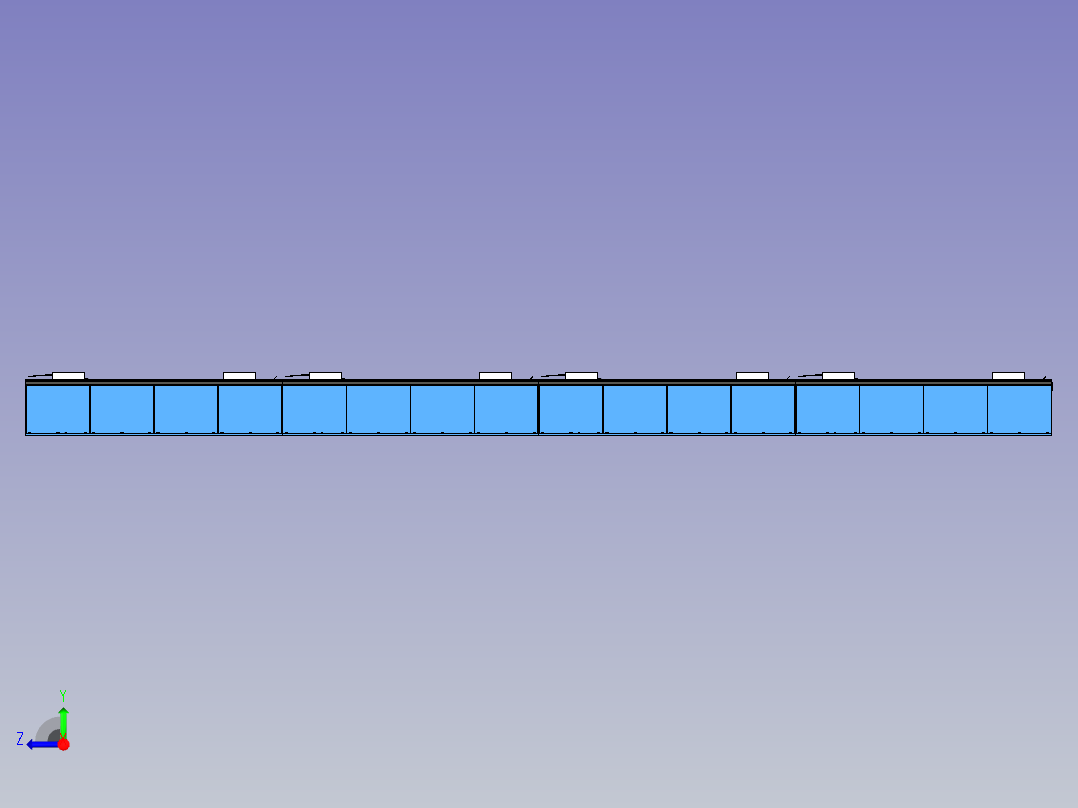 电池壳底部钣金固定平台设计右视图
