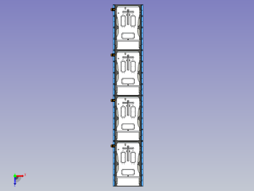 电池壳底部钣金固定平台设计俯视缩略图