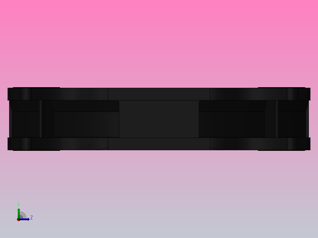 电脑散热风扇-2015版左视图