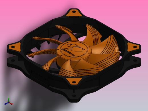 电脑散热风扇-2015版正等轴测缩略图