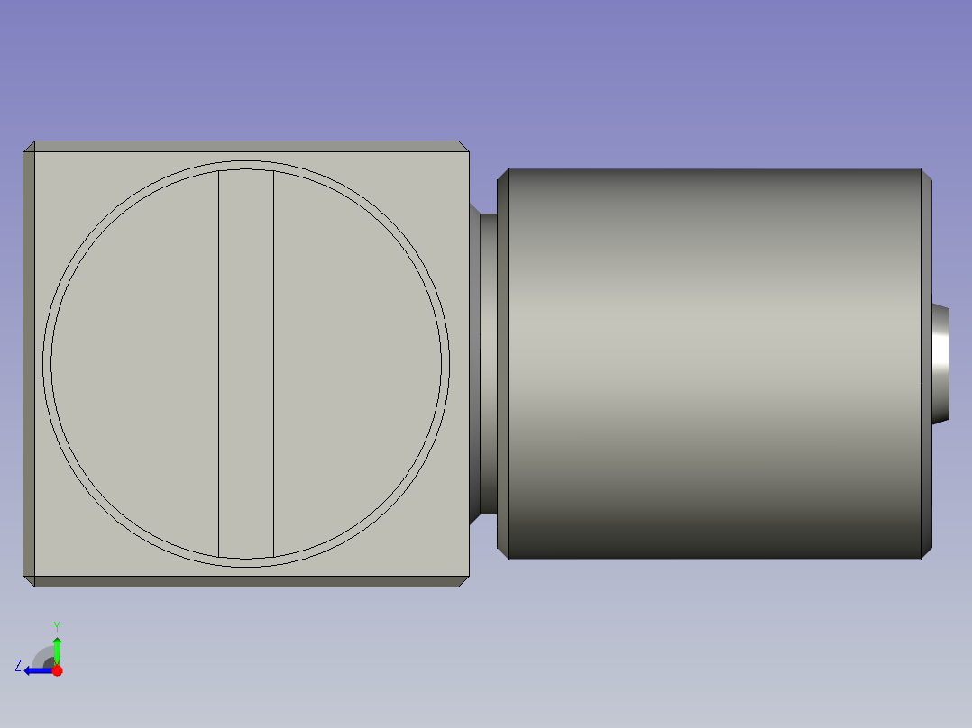 M5精密90度接头-亚德客右视图