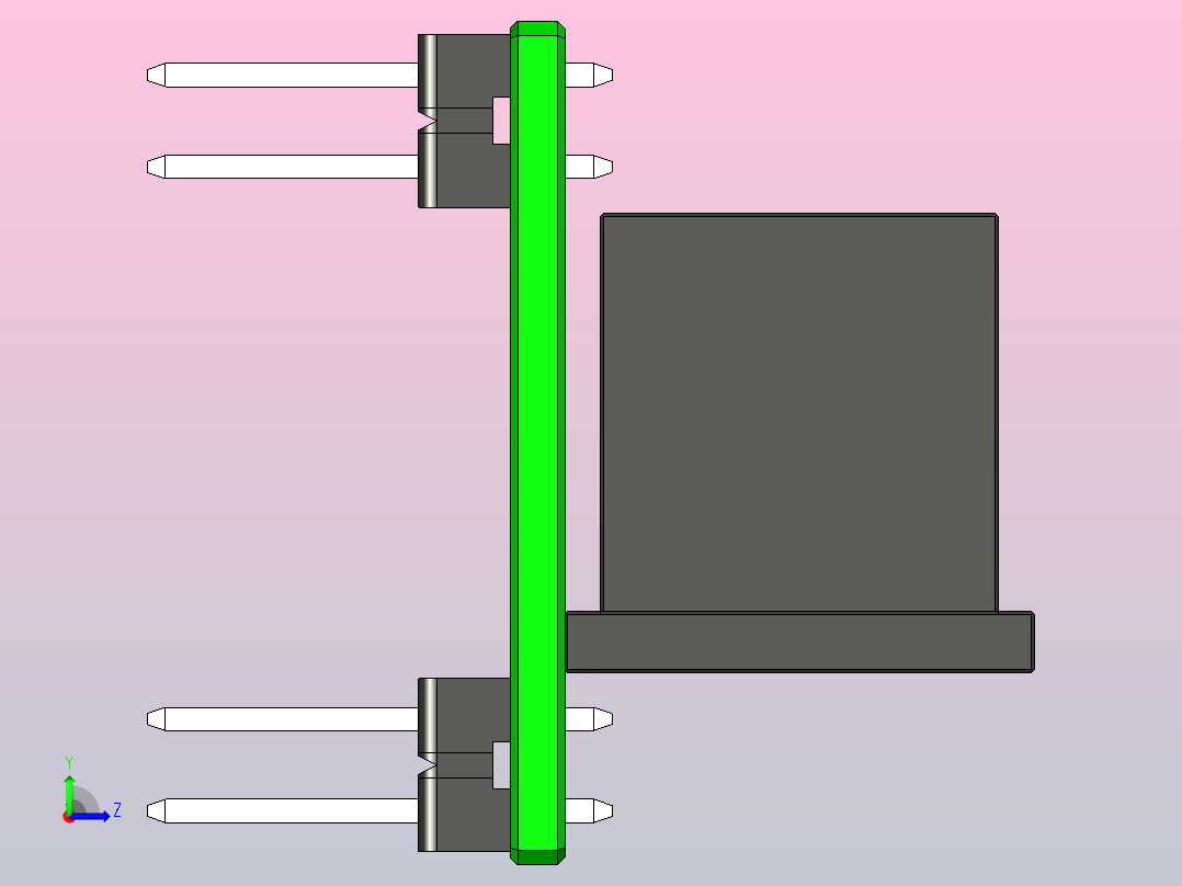 鼠标插座左视图